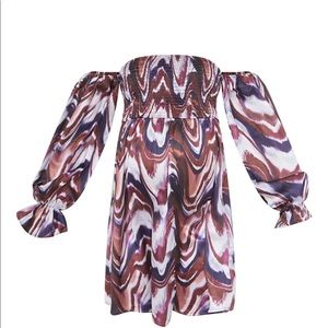 PLT Maternity Satin Mini Dress